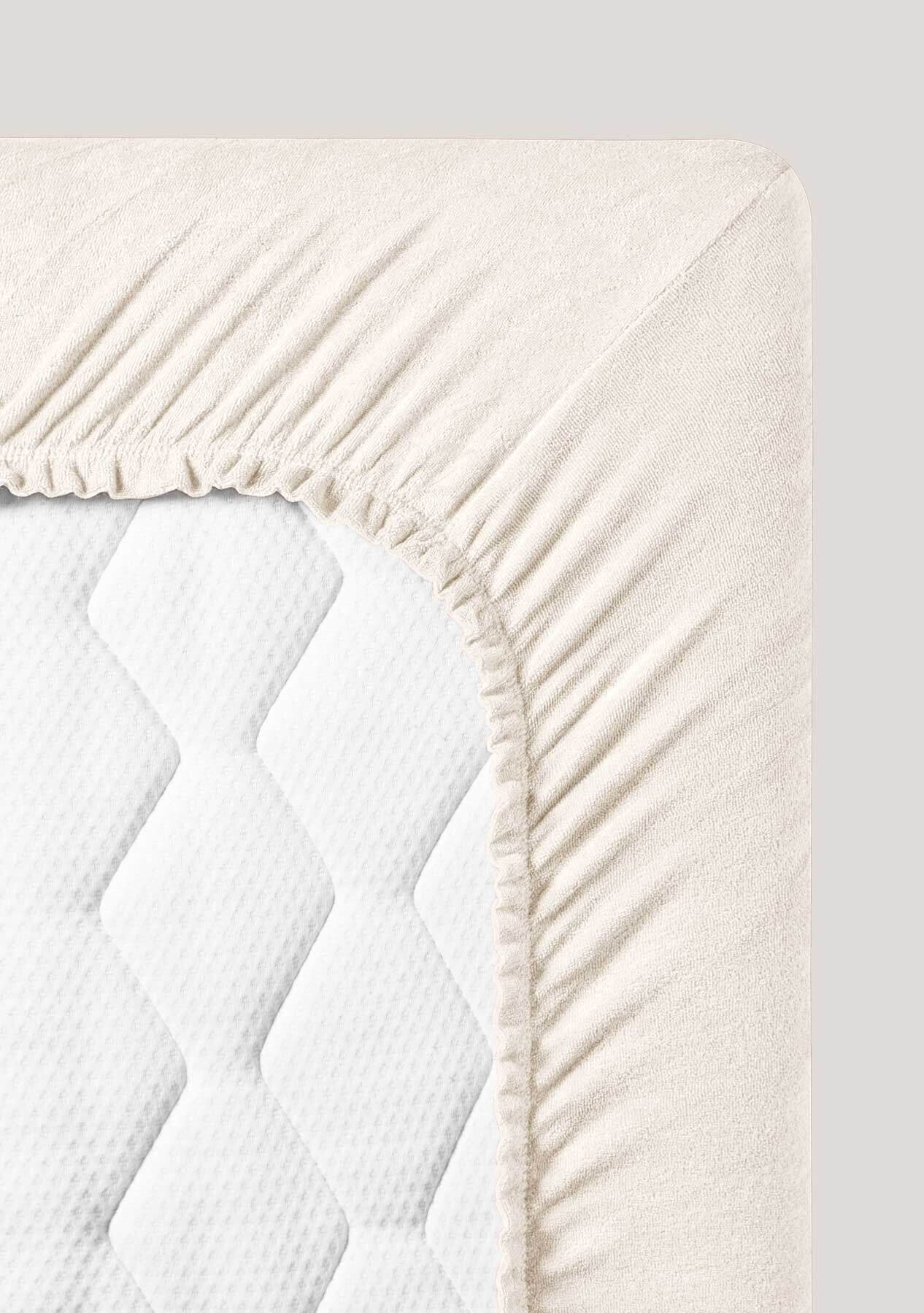 Fluffy terry fitted sheets M