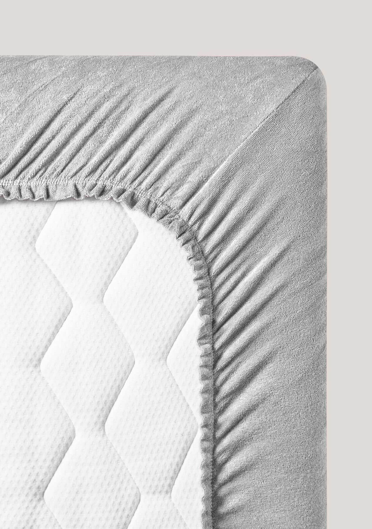 Fluffy terry fitted sheets M