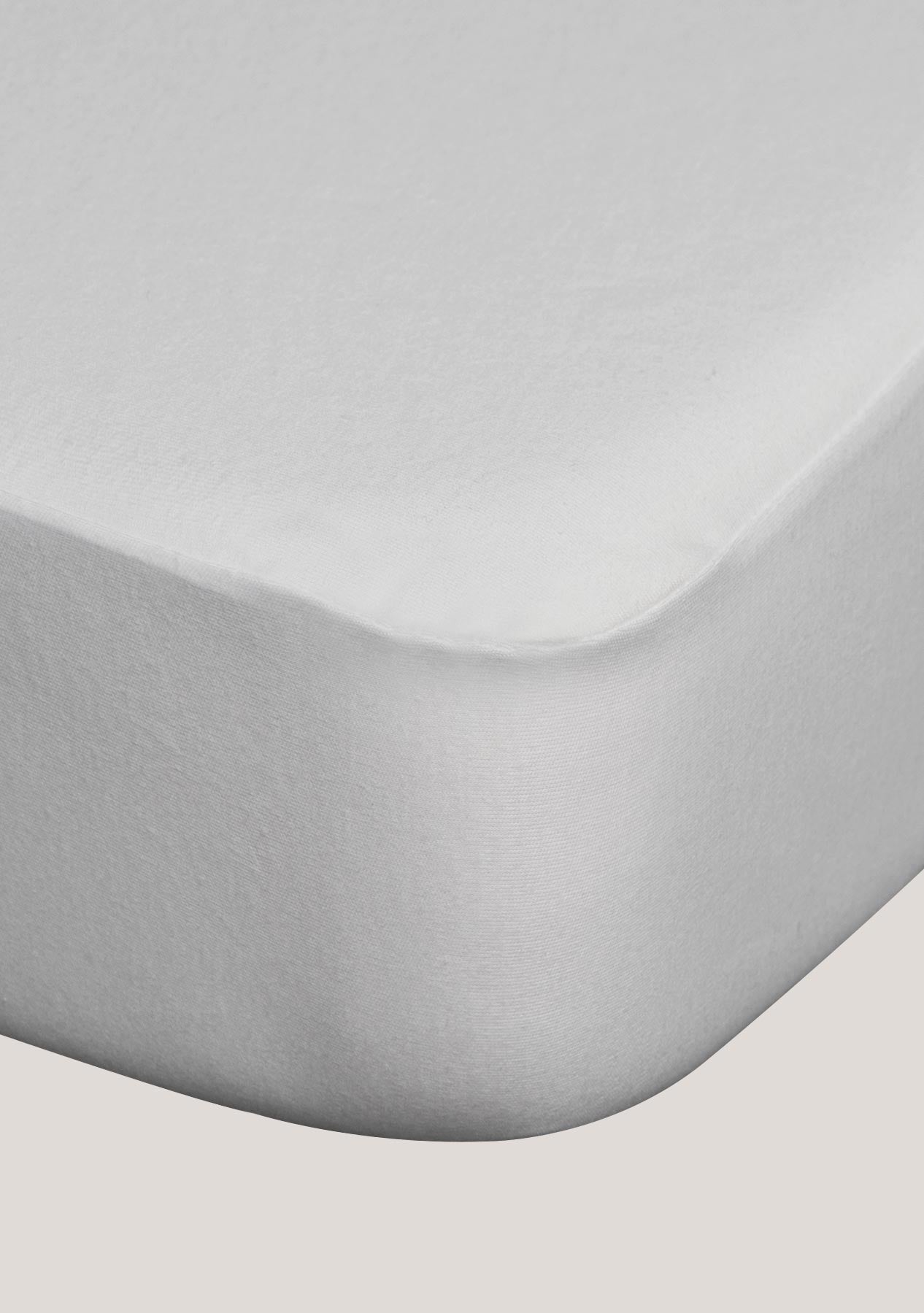 Molton-PU Matratzenschutz-Spannbettlaken für Überlänge bis zu 30 cm Höhe S