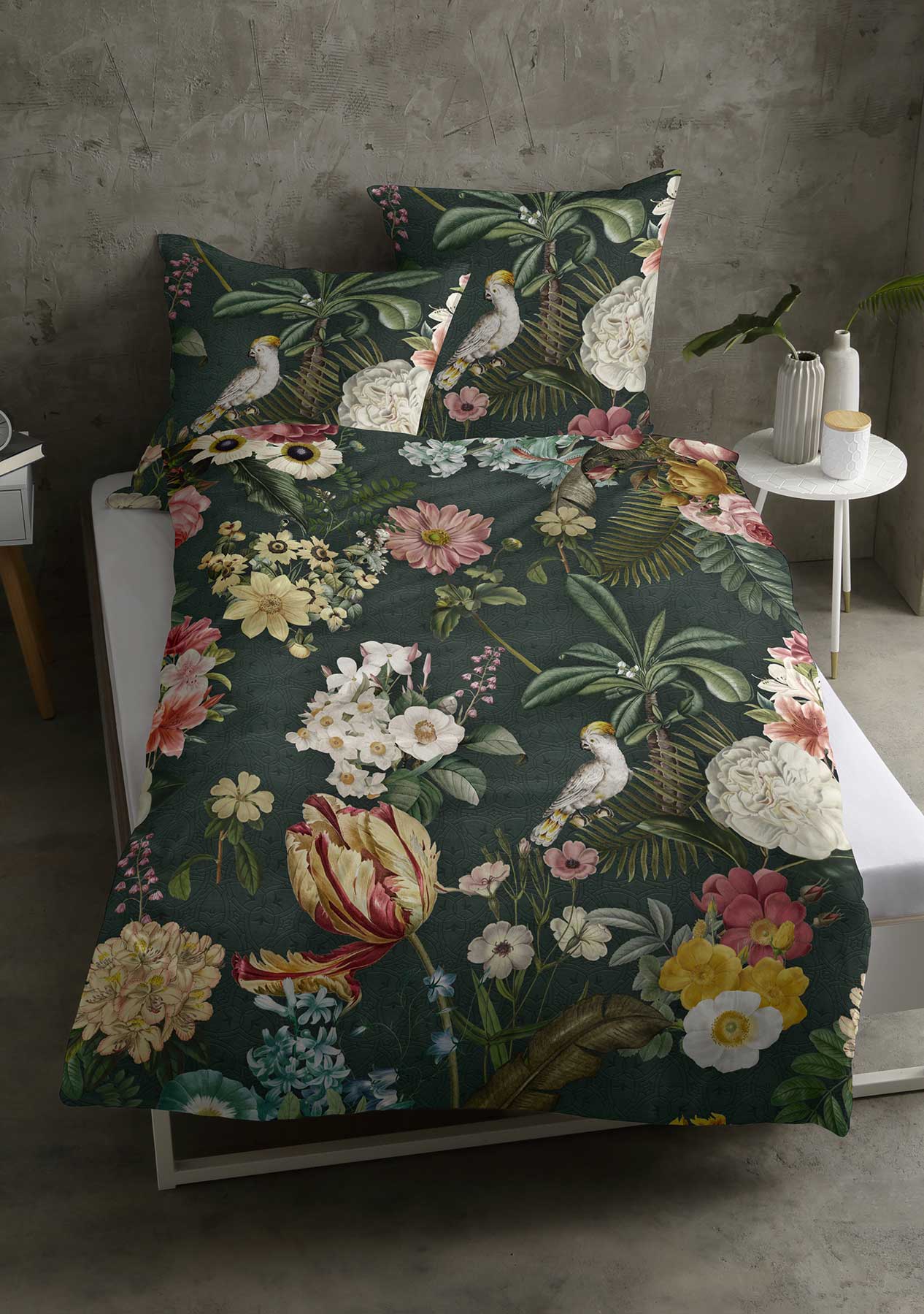 Satin-Bettwäsche "Anni" mit Reißverschluss