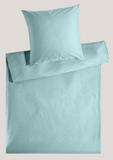 Precious plain satin bed linen with zipper