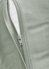 Precious plain satin bed linen with zipper