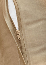 Precious plain satin bed linen with zipper