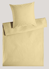 Precious plain satin bed linen with zipper