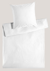 Precious plain satin bed linen with zipper