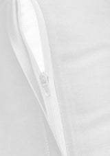 Precious plain satin bed linen with zipper