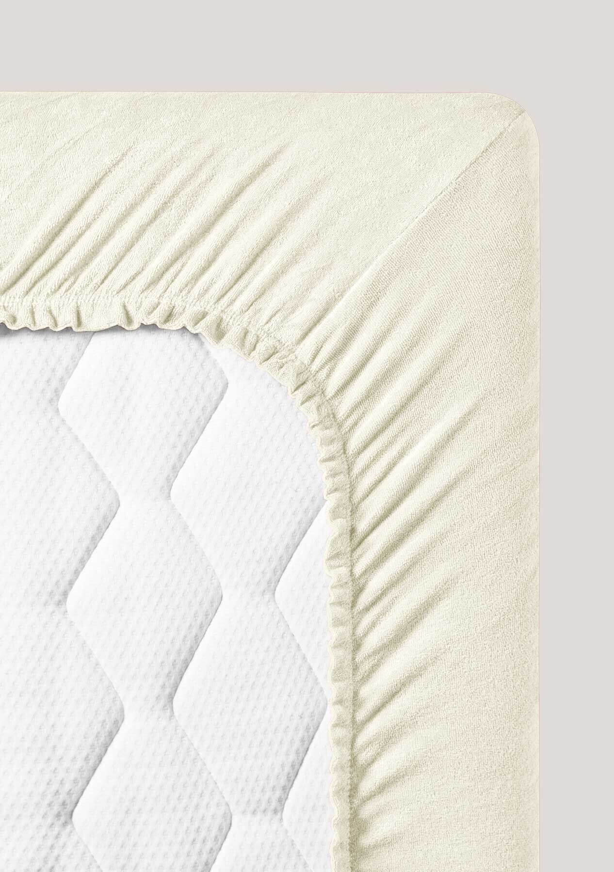 Fluffy terry fitted sheets extra long S
