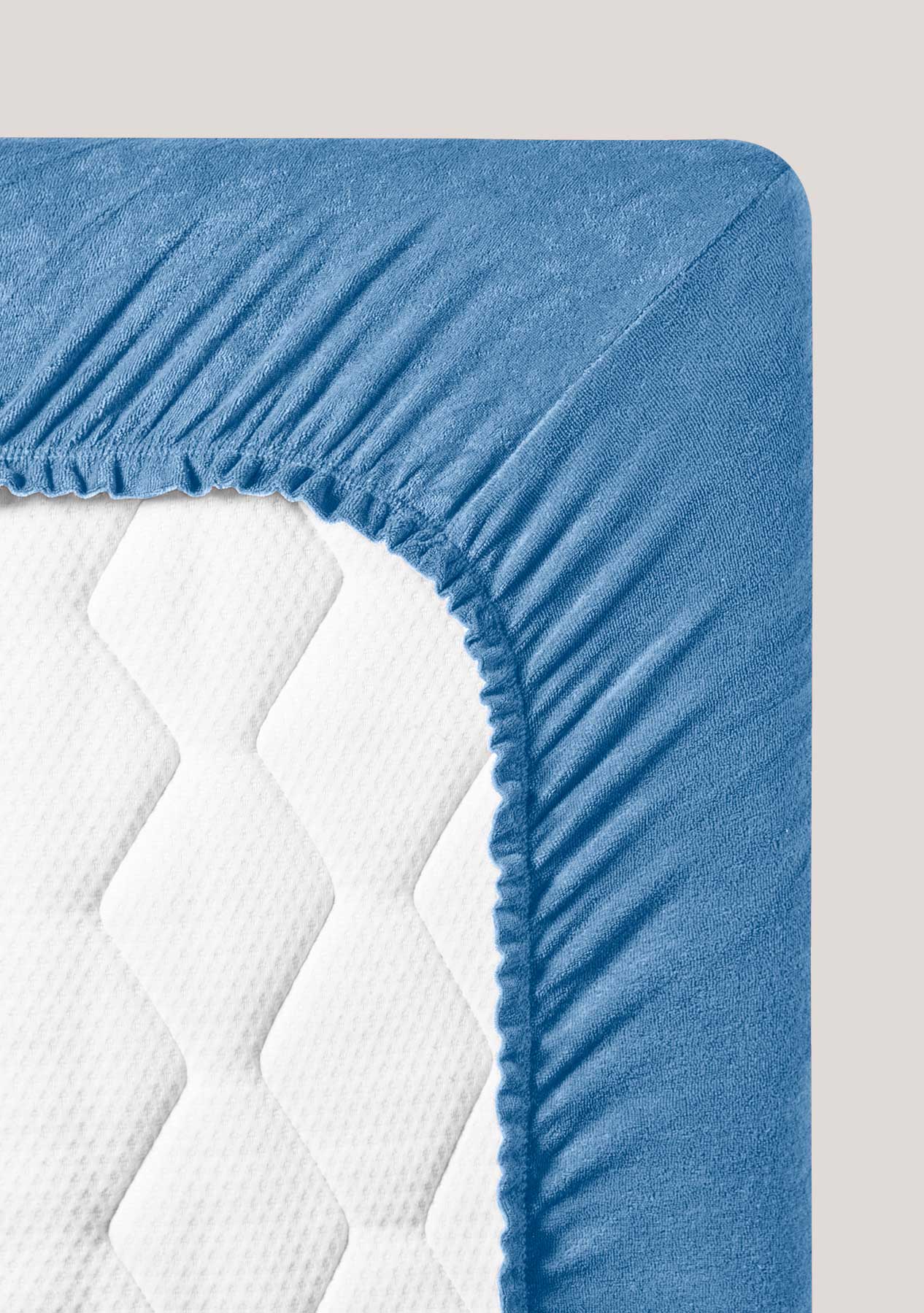 Fluffy terry fitted sheets extra long S
