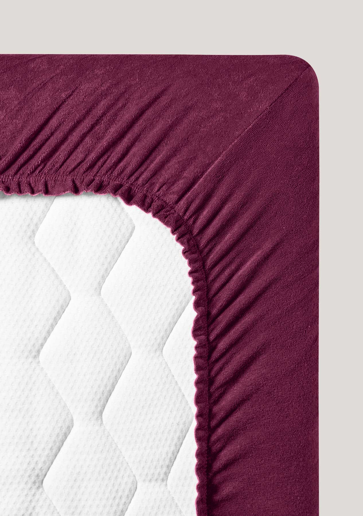 Fluffy terry fitted sheets extra long S