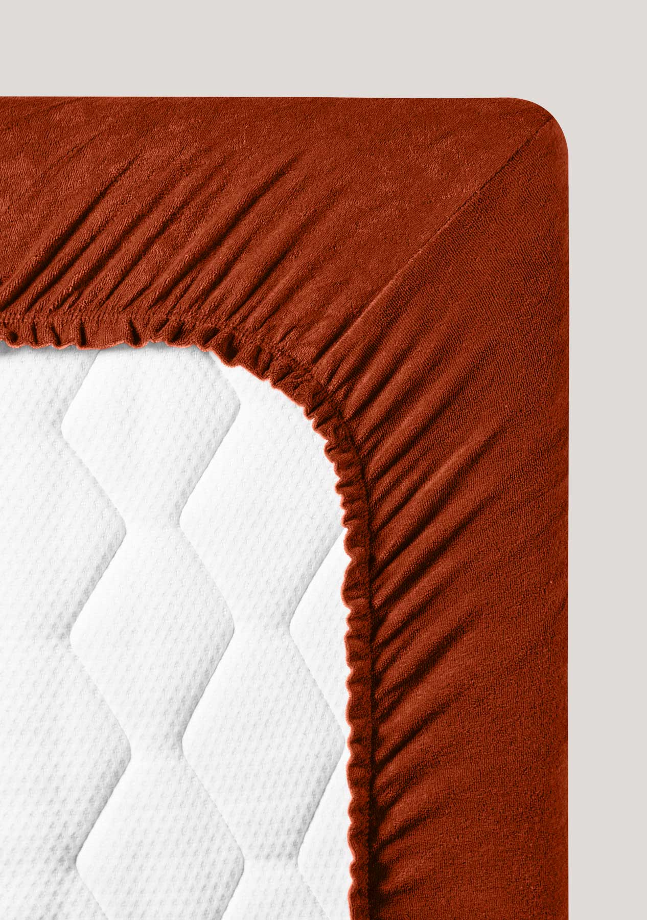 Fluffy terry fitted sheets extra long S