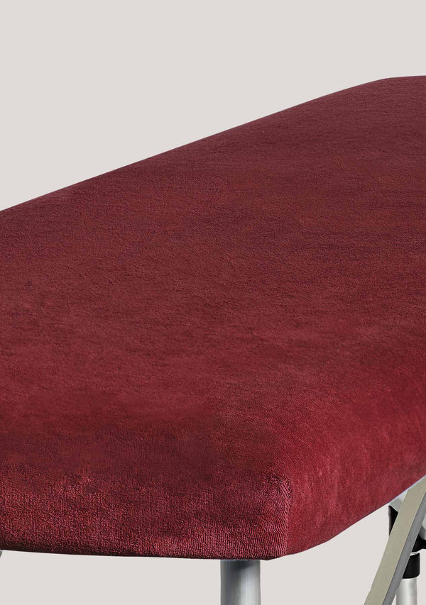Fluffy terry cover for therapy and massage table