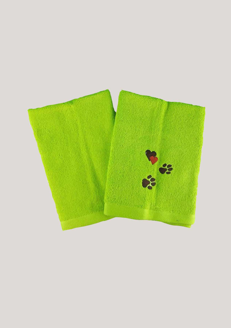 Guest towel set with paws