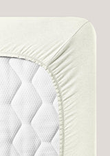 Organic cotton stretch fitted sheets Spannbettlaken L, for up to 30 cm of height 