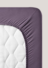 Organic cotton stretch fitted sheets Spannbettlaken S, for up to 30 cm of height 